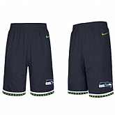 Men's Seattle Seahawks Navy NFL Shorts